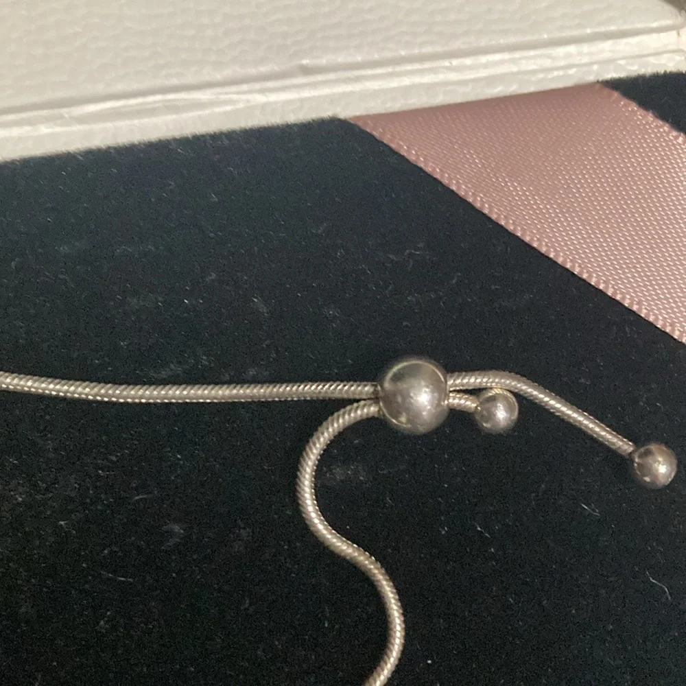 **- ** ** **- - Pandora — sliding bolo polish sterling silver (28cm) …bracelet .